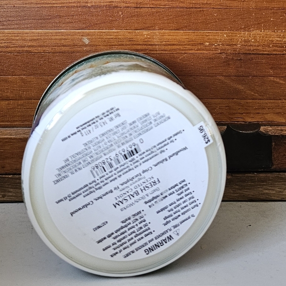 Bath & Body Works 3 Wick Fresh Balsam Scented Candle New - Picture 4 of 4